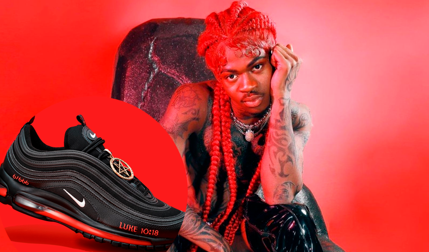 Com apenas 666 pares, Lil Nas X anuncia "Air Max Satan Shoes" em parceria  com a MSCHF - Portal Famosos