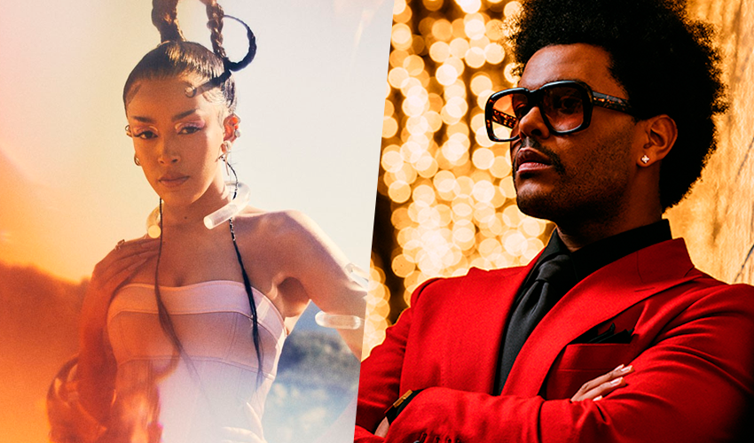 Doja Cat confirma colaboração com The Weeknd como segundo single do &#8220;Planet Her&#8221;; saiba detalhes