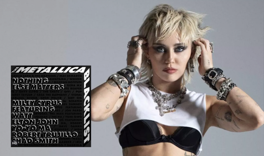 Miley Cyrus se junta com lendas da música e lança cover do Metallica; ouça “Nothing Else Matters”