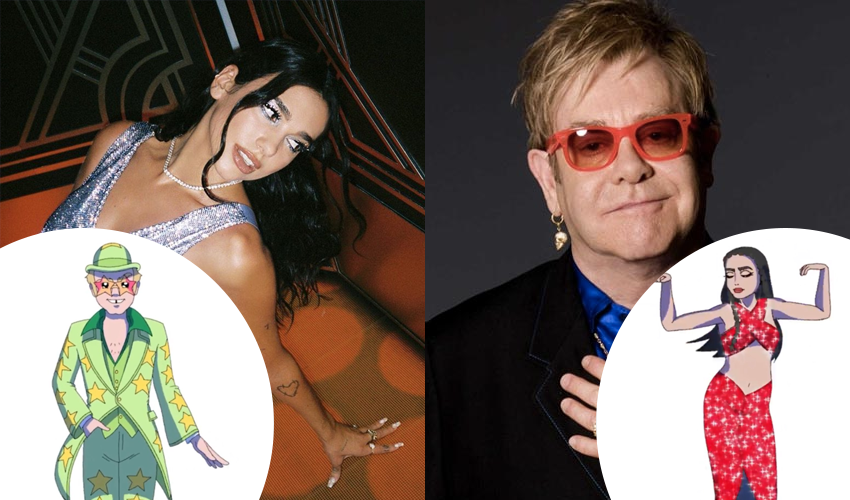 Dua Lipa e Elton John liberam teaser de &#8220;Cold Heart&#8221;, com lançamento marcado para sexta-feira (13)