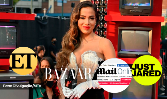 Imprensa internacional aclama vestido utilizado por Anitta no VMAs 2021: “Canalizou o glamour da velha Hollywood”