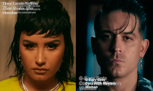 Abordando as polêmicas dos artistas, G-Eazy e Demi Lovato lançam “Breakdown”, já com clipe; assista