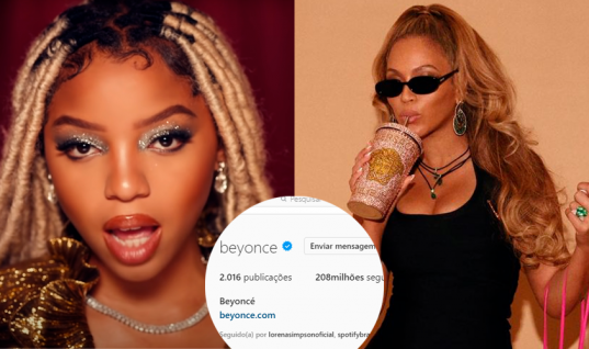 O PODER! Chlöe vira destaque em Instagram de Beyoncé, que conta com mais de 208 MILHÕES seguidores