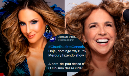 Bolsonaristas atacam Claudia Leitte e Daniela Mercury e chamam cantoras de “genocidas” nas redes sociais após show em SP