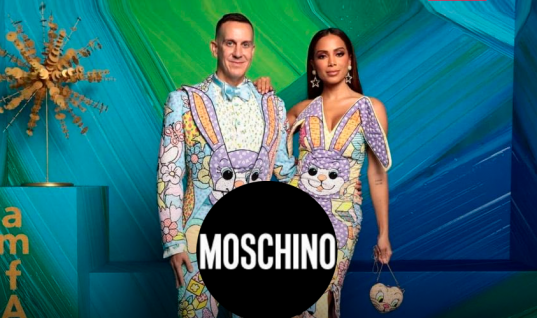 Utilizando alta costura por Jeremy Scott, Anitta é destaque no perfil da grife Moschino