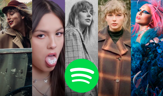 Com Taylor Swift aparecendo CINCO vezes na lista, confira as produções femininas com maiores estreias no Spotify