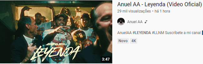 Com apenas uma hora de lançamento, Anitta supera estreias de Maluma e Anuel AA no YouTube