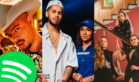 Em dia histórico, artista brasileiros emplacam NOVE MÚSICAS no Top 50 Global do Spotify