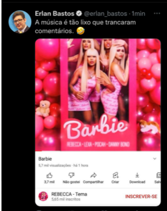Pocah detona Erlan Bastos após jornalista chamar música &#8220;Barbie&#8221; de &#8220;b*sta&#8221;; &#8220;sem credibilidade nenhuma&#8221;