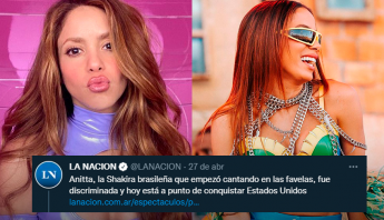 Site latino chama Anitta de "Shakira brasileira" e é criticado por fãs da cantora