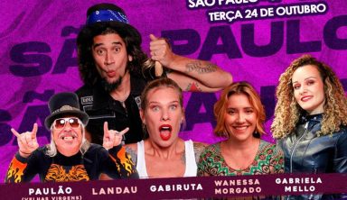 Gabi Roncatti e Landau apresentam o stand up “Rock + Humor” em São Paulo