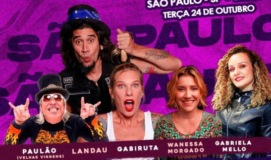 Gabi Roncatti e Landau apresentam o stand up “Rock + Humor” em São Paulo