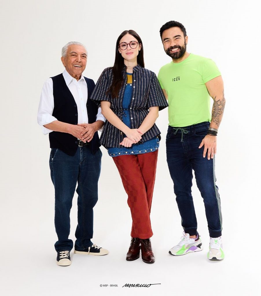 Isabelle Drummond, Mauro Souza e Mauricio de Souza